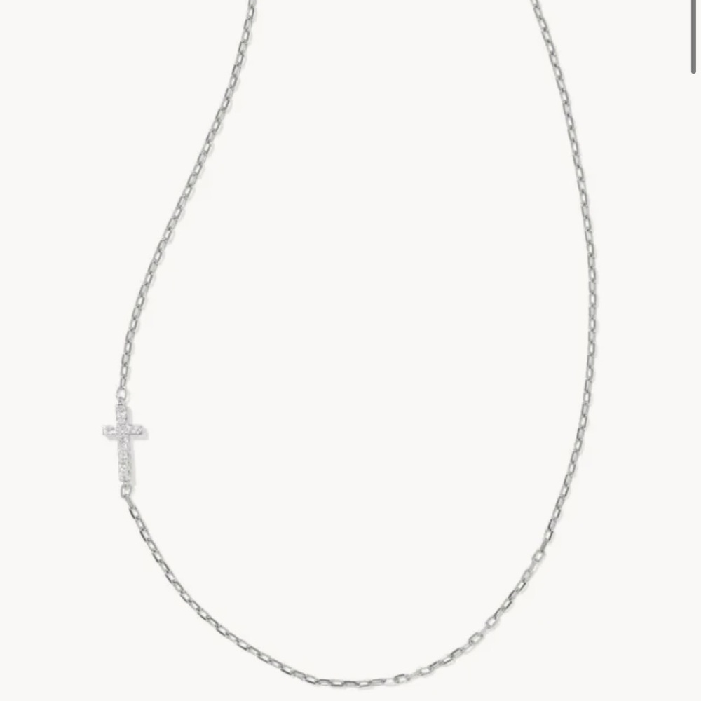 Kendra Scott Silver Cross Necklace